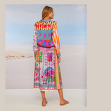 Elizabeth Printed Midi Skirt - Rangoli