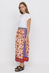 Joy Printed Midi Skirt - Heart