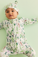 Long Sleeve Romper - Fern Gully