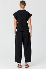 Alma Barrel Pant - Black