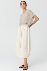 Alma Barrel Skirt - Pebble