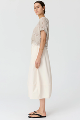 Alma Barrel Skirt - Pebble
