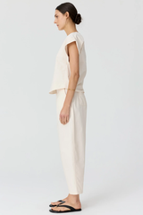 Alma Barrel Pant - Pebble