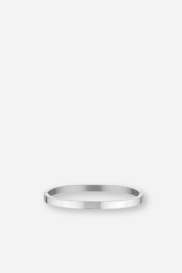 Dylan Bangle - Plain Silver