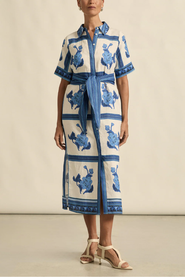 Roam Dress - Azure Collage