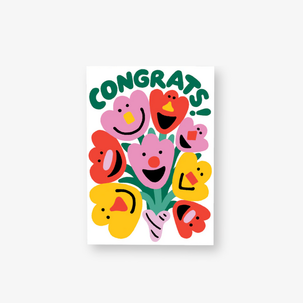 Card - Congrats Flowers