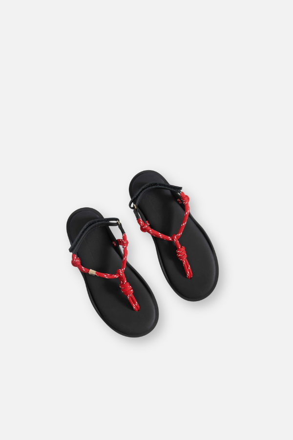 Flo Cord Sandal - Red