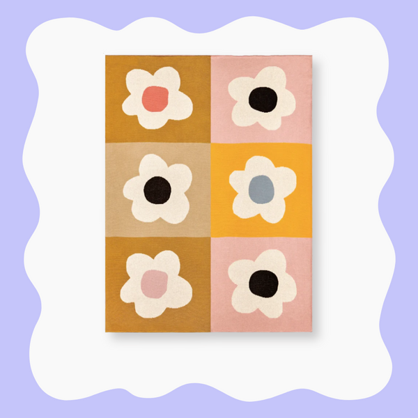 Baby Throw - Floral Block