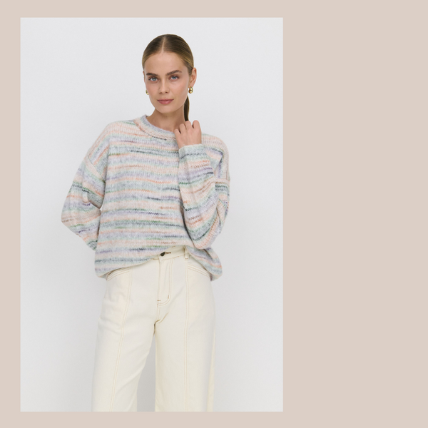 Rylan Knit - Rainbow Stripe