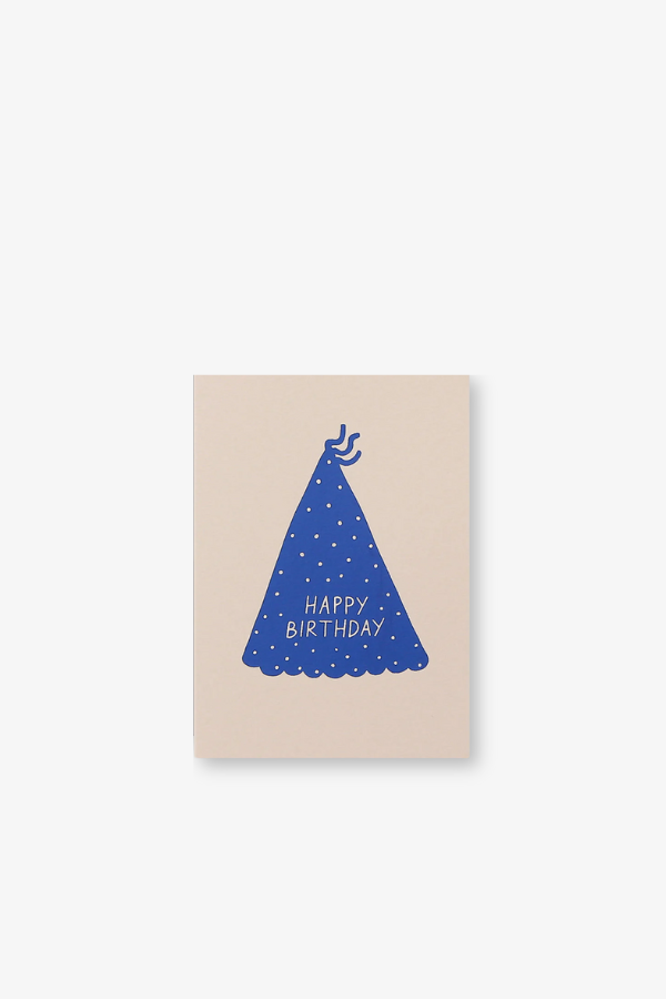 Happy Birthday Blue Hat Card