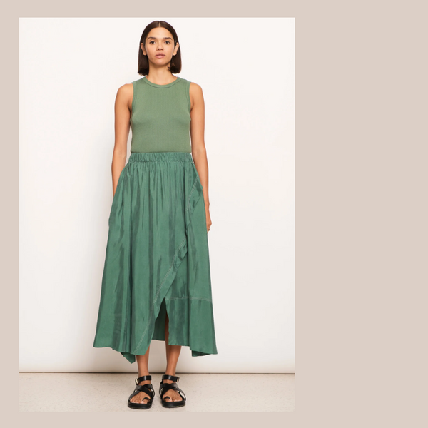 Vault Wrap Skirt - Green