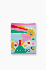 Fluffy Knit Blanket - Rainbow Valley