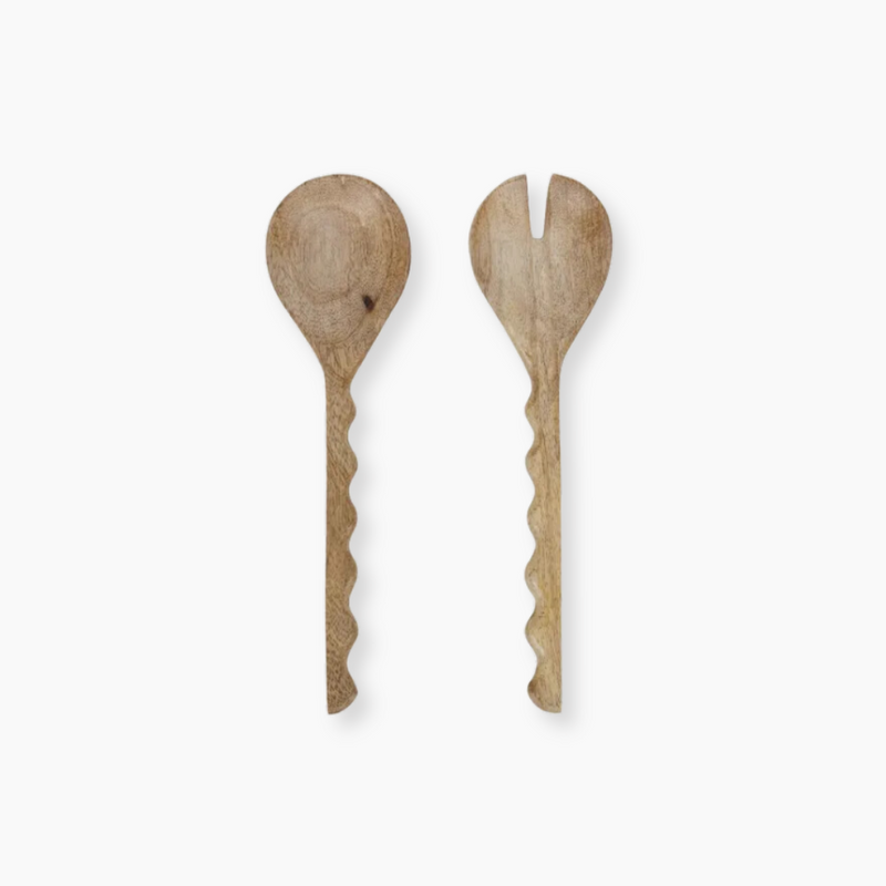 Wood Salad Servers