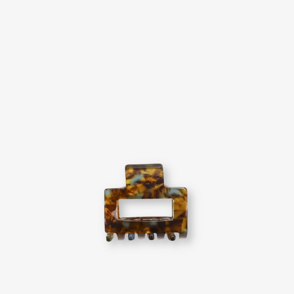 Elms Mini Hair Clip - Speckle Tortoise