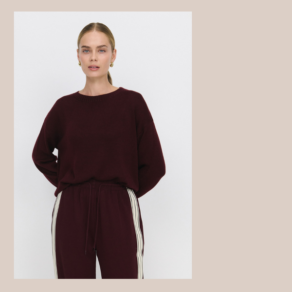 Lara Knitted Jumper - Plum