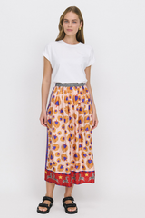 Joy Printed Midi Skirt - Heart
