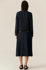 Carsen Skirt - Dark Wash
