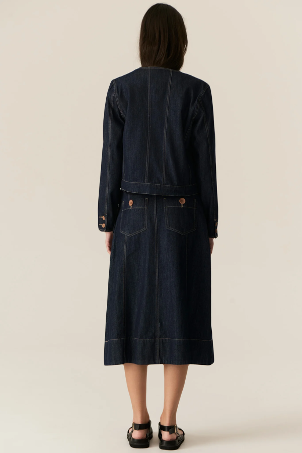 Carsen Skirt - Dark Wash
