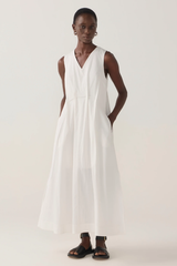 Frankie Dress - White Dot