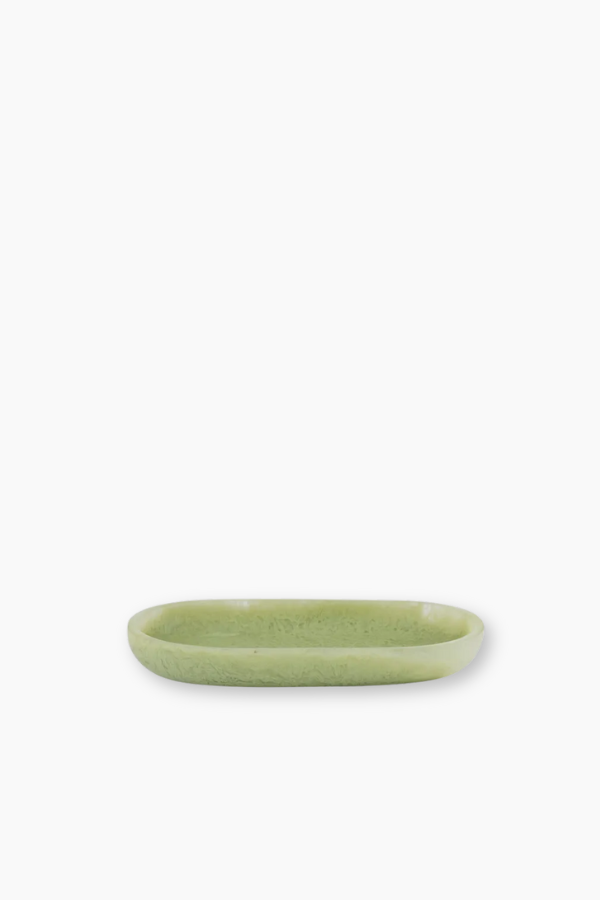 Resin Oval Tray - Pistachio