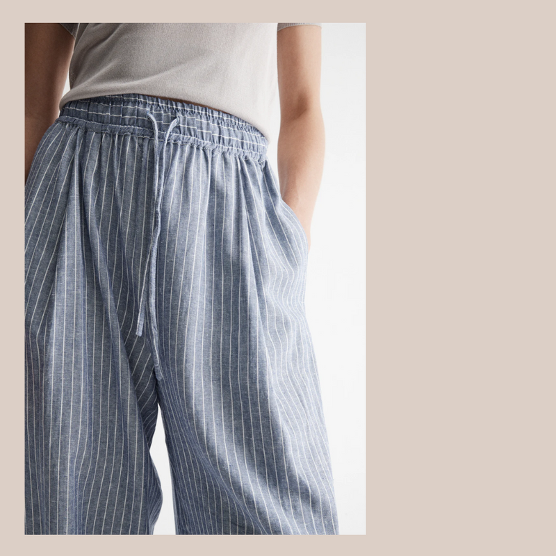 Venice Pant - Blue Stripe