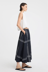 Victor Skirt - Stripe Print