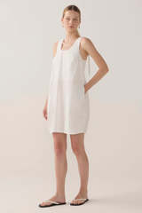 Zoey Dress - White Dot