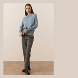 Bennet Funnel Neck Knit - Blue