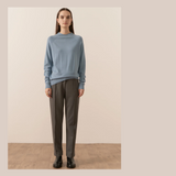 Bennet Funnel Neck Knit - Blue