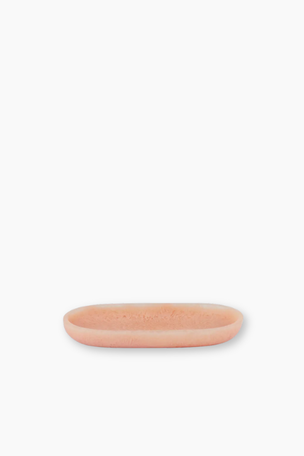 Resin Oval Tray - Peach