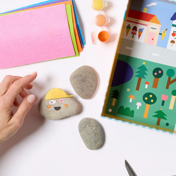 Rock Painting Kit - Cool Faces