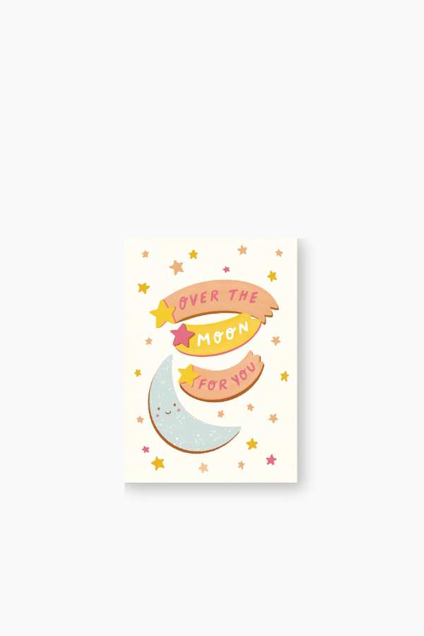 Over The Moon Card