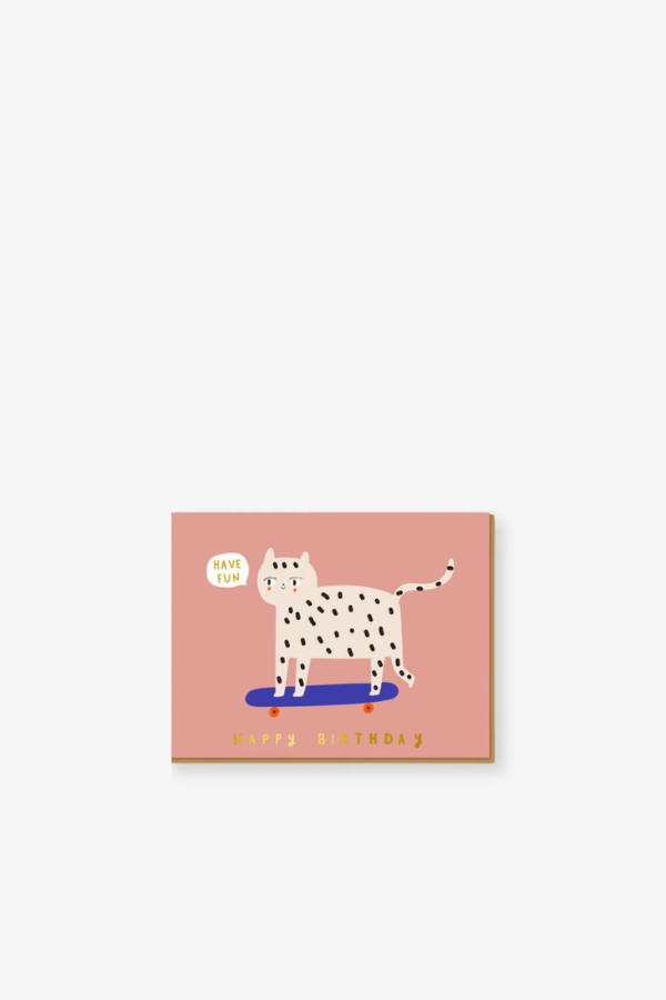 Card - Snow Leopard Birthday