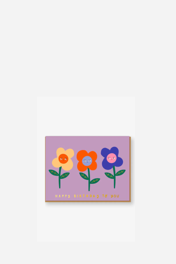 Card - Flower Birthday