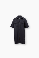 Relaxed Denim Dress - Washed Black