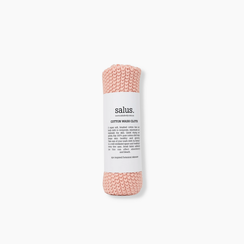 Cotton Wash Cloth - Dusty Pink