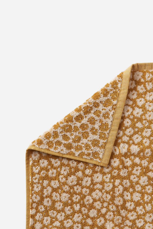 Forget Me Not Organic Hand  Towel - Citron