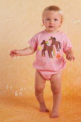 Short Sleeve Bodysuit - Giddy Up