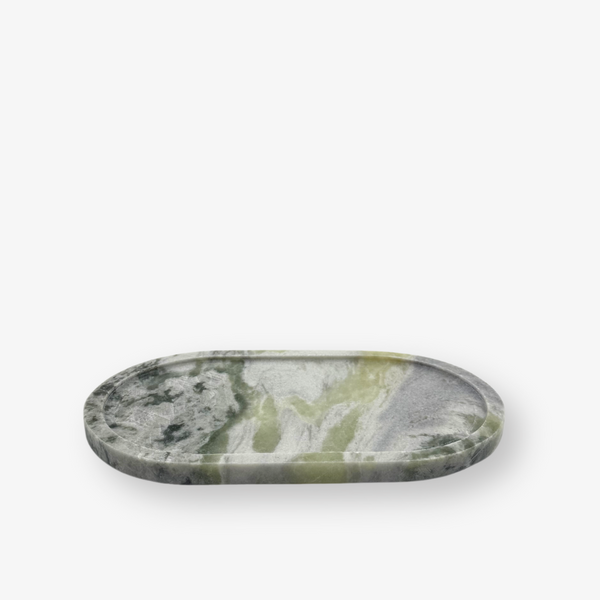 Oval Marble Tray - Green