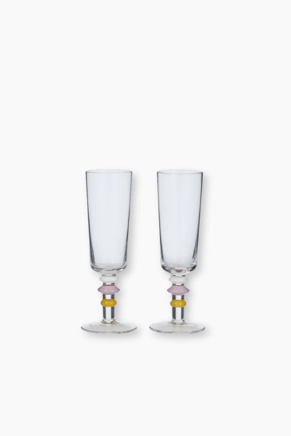 Flute Set - Set of 2 / Tangerine