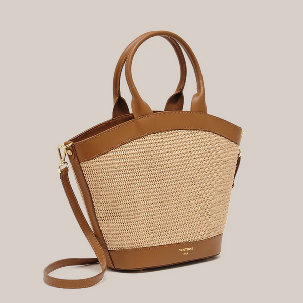 Lee Rafia Basket Bag