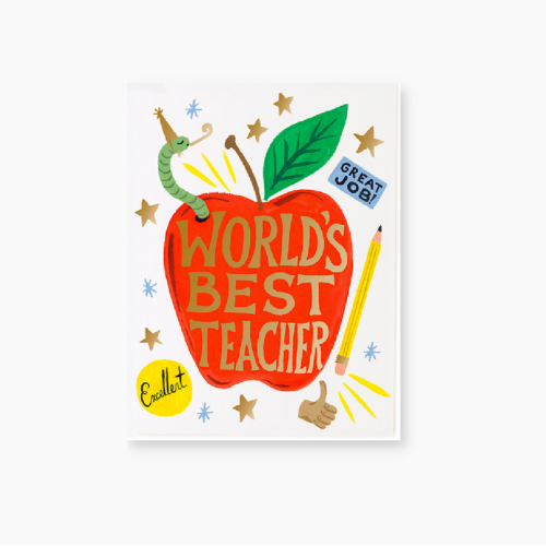 Card - World's Best Teacher