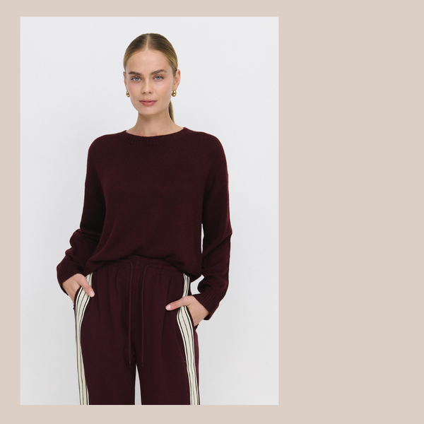 Lara Knitted Jumper - Plum