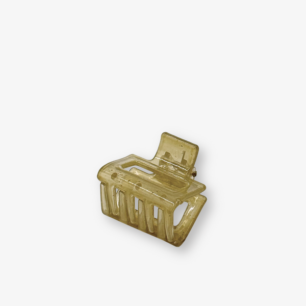 Elms Small Hair Clip - Light Olive