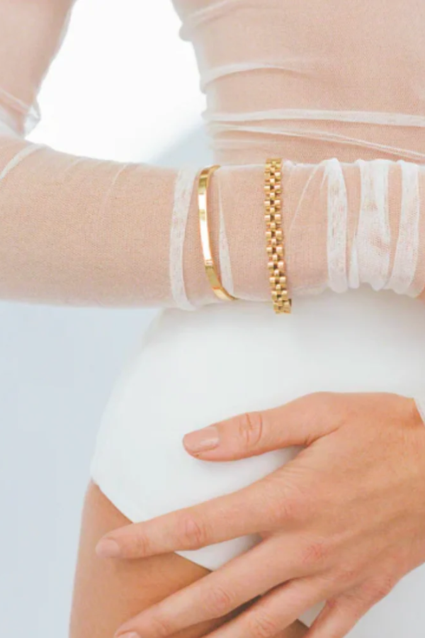 Dylan Bangle - Plain Gold