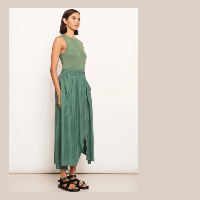 Vault Wrap Skirt - Green