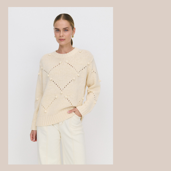Mala Knit - Cream Bobble