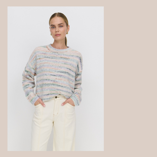 Rylan Knit - Rainbow Stripe