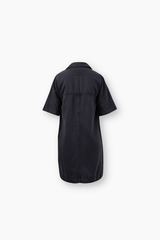 Relaxed Denim Dress - Washed Black