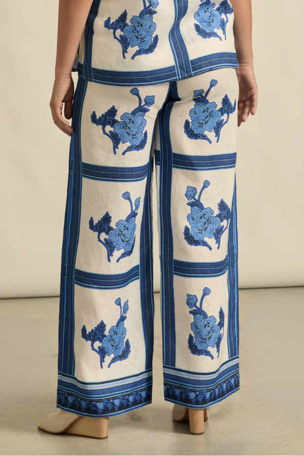 Gesture Pant - Azure Collage